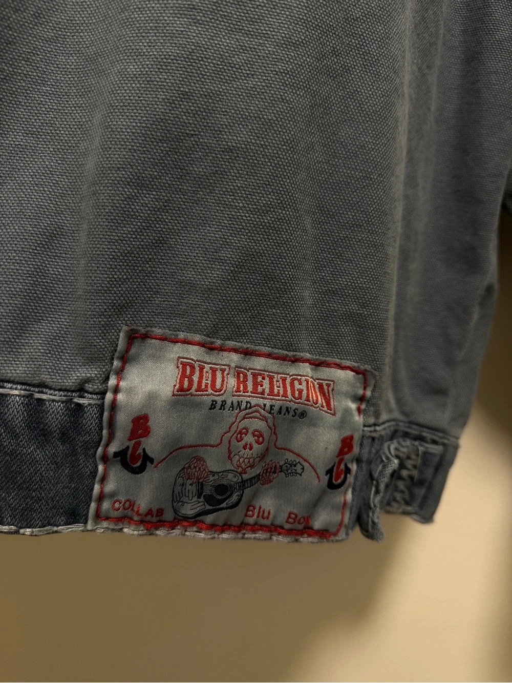 True Religion “Blu Religion Boxy Trucker Jacket Super T”